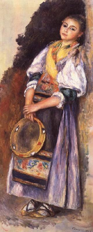 Italian woman witb Iambourine, Pierre Auguste Renoir